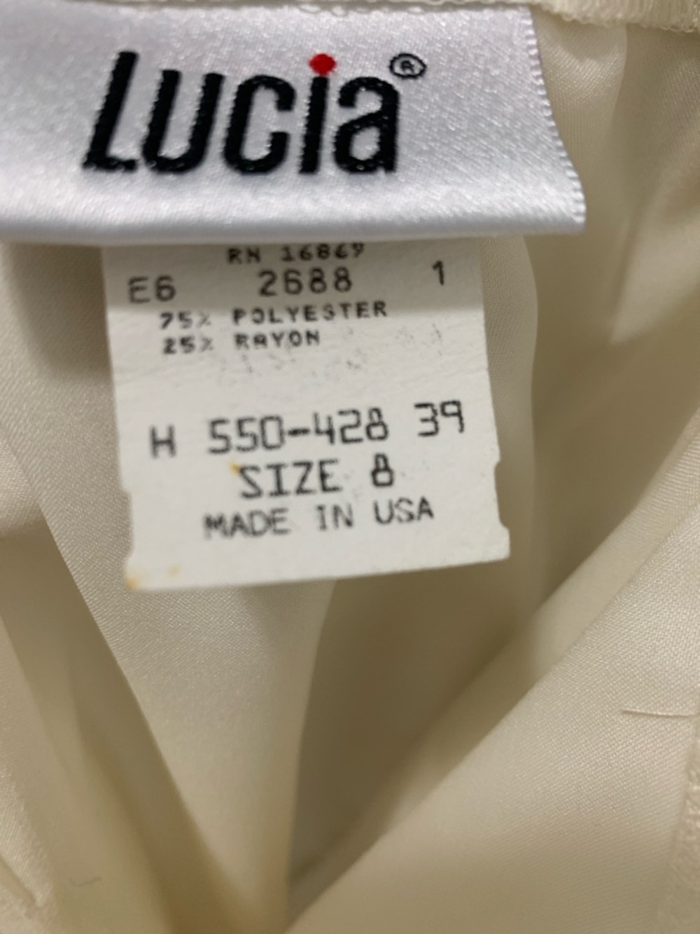 4/$10 Lucia Vintage Cream A-Line Midi Skirt with Gold Button Detail Size 2 - Picture 4 of 5